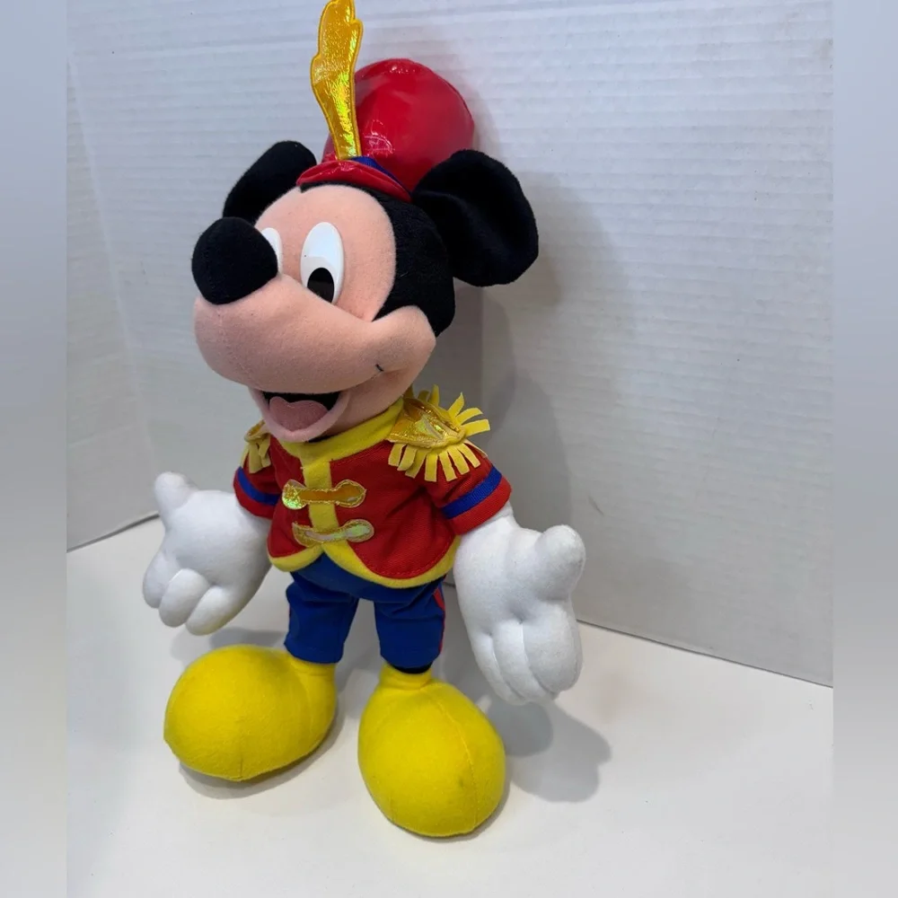 VTG‎ Disney Mickey Mouse Drum Major Free Standing Plush Toy